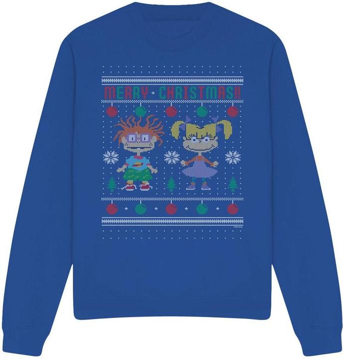 Immagine prodotto Rugrats Merry Ugly Felpa Chucky e Angelica Maglione di Natale Adulto Unisex (XL)