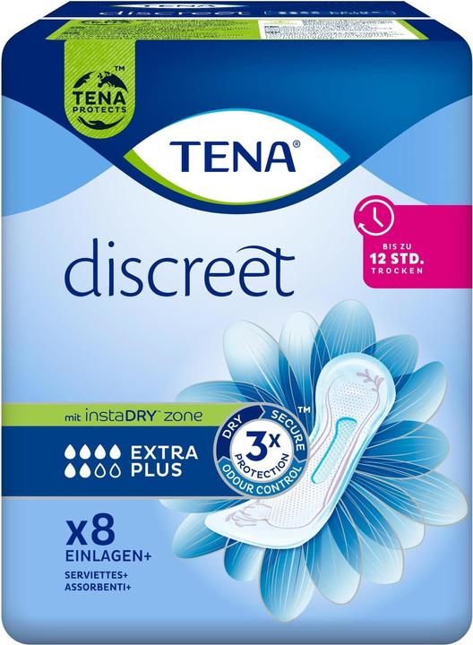 Image du produit Tena Serviettes d'incontinence Discreet Extra Plus 8 pièces (8 x, Normal)
