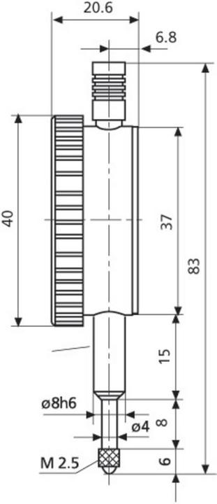 Actual product image Mahr Dial gauge MarCator (0.30 cm)