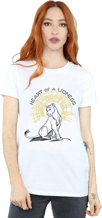 Actual product image Disney Womens/Ladies The Lion King Movie Heart Of A Lioness Cotton Boyfriend T-Shirt (4XL)