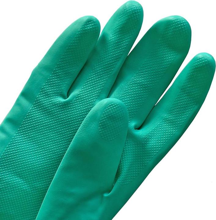 Actual product image Ampri CLEAN-EXPERT, Nitril-Chemikalienschutzhandschuh, grün, Gr. S (S)
