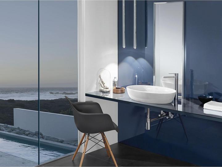 Produktbild Villeroy & Boch Aufsatzwaschbecken Artis 61 cm oval weiss/coal black 419861BCT8 (410 mm, 610 mm)