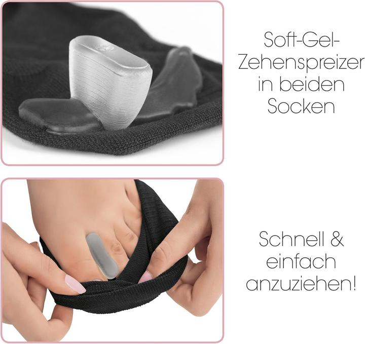 Produktbild Die Höhle der Löwen GoBunion Hallux Socken mit Zehenspreizer Gr. 39-42