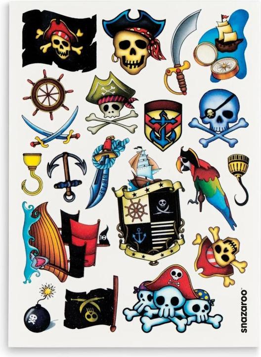Produktbild Snazaroo Zubehör Tattoos Piraten, 20 Stück