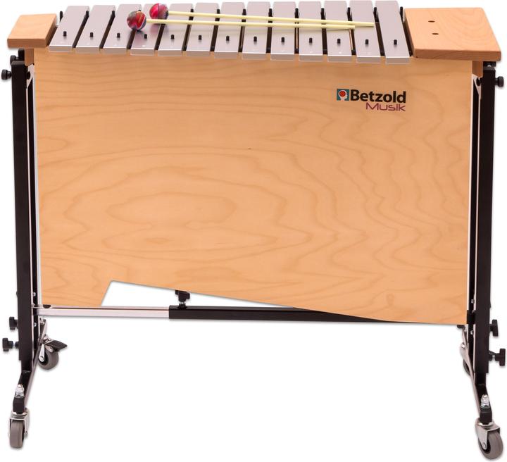 Actual product image Betzold Musik Bass Metallophone + Stand Trolley (Metallophone)