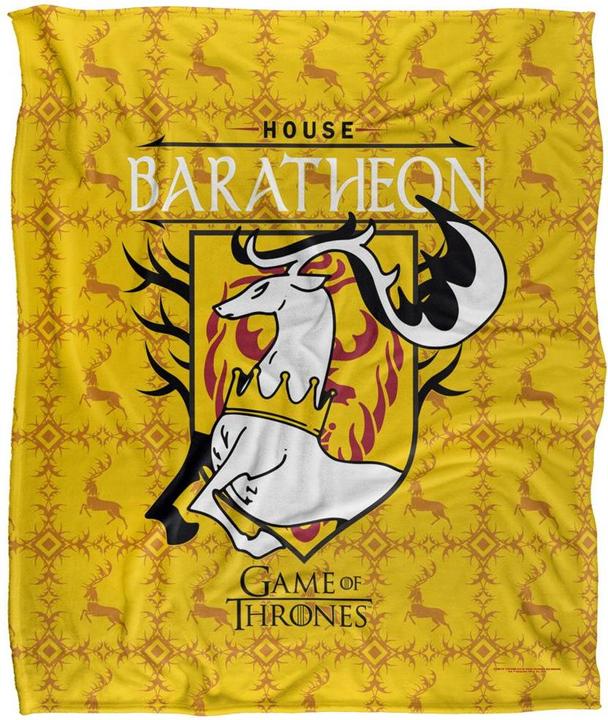 Actual product image Game of Thrones House Baratheon Blanket (152 x 127 cm)