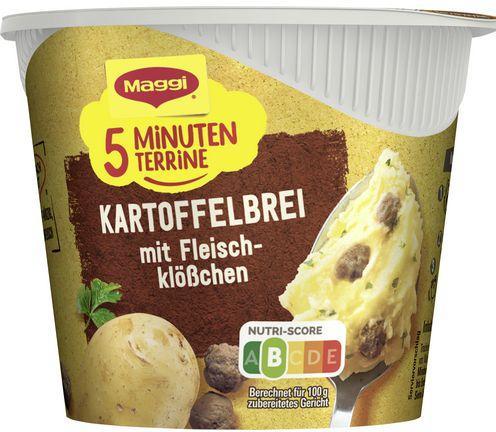 Maggi Terrine de purée de pommes de terre 5 minutes avec boulettes de viande (46 g)