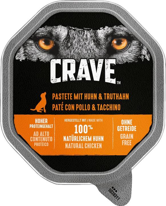 Crave Hundfutter Huhn &Truthahn Schale 150g (Adult, 1 Stk., 150 g)