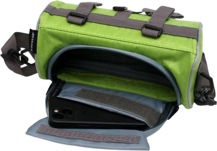 Actual product image Dunlop Bicycle bag 2in1 - green (1.20 l, Handlebar bag)