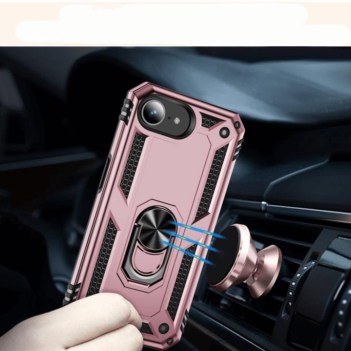 Actual product image Cover-Discount iPhone 16e - Robustes Back Cover mit Kickstand (Apple iPhone 16e)