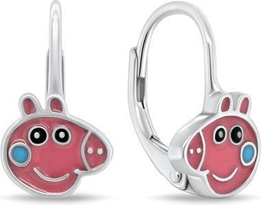Brilio Silver - Silver earrings for girls Peppa Pig EA1160W