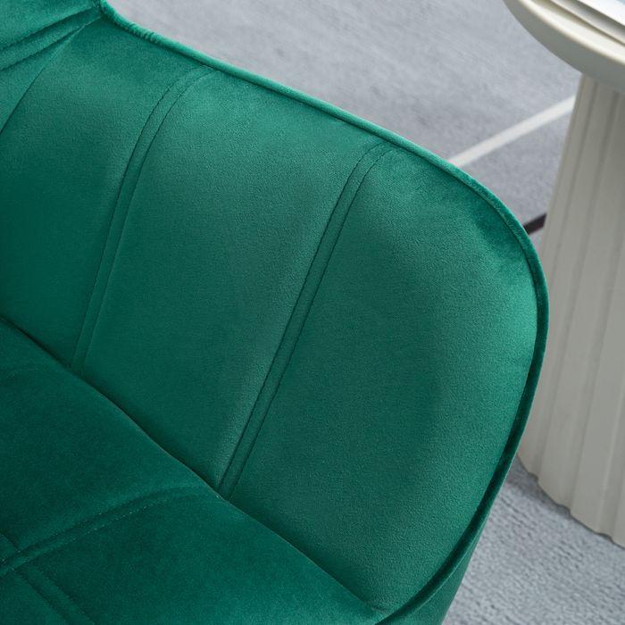 Actual product image Swisshandel24 Single armchair Relax armchair with velvet look, raised legs Scandinavian upholstered armchair