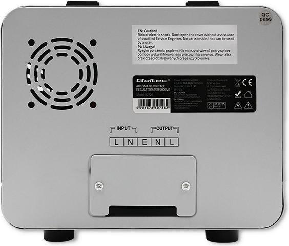 Image du produit Qoltec 50726 Stabilisateur automatique de tension (5000 W)