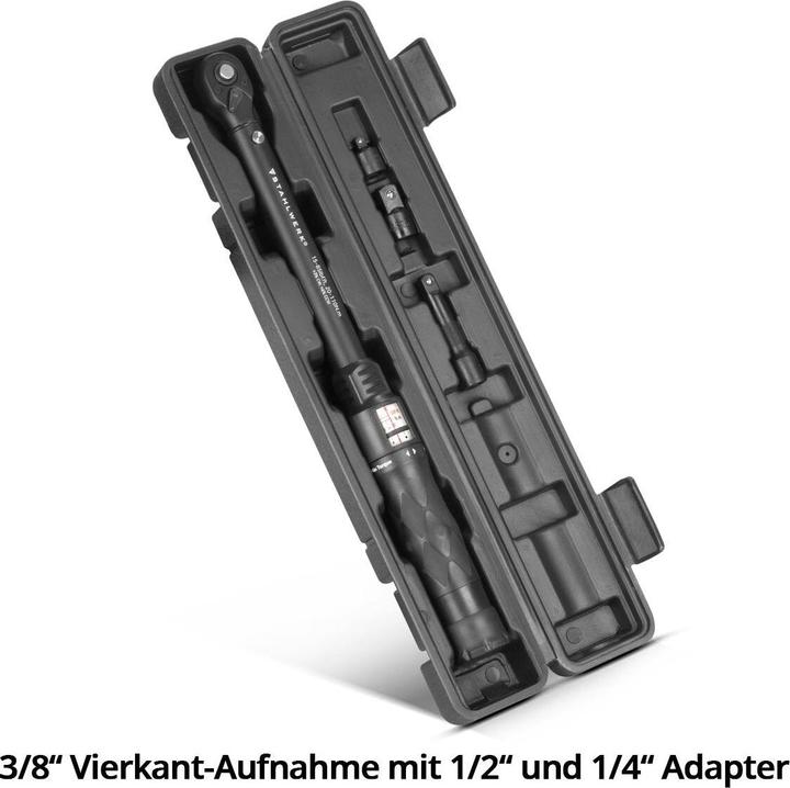 Produktbild Stahlwerk Drehmomentschlüssel TWS-110 ST 72 Zähne 20-110 Nm 3/8“ Umschaltknarre (3/8", 1/4", 1/2", 20 Nm, 110 Nm)