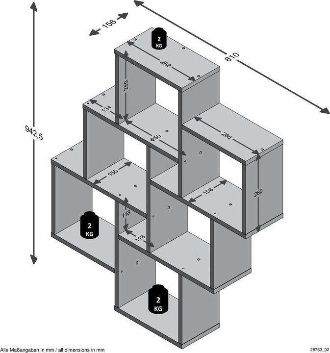 Produktbild FMD Möbel Colombo (16 x 81 x 94 cm)