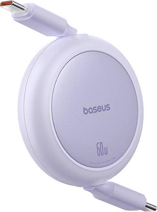 Produktbild Baseus Free2Pull Mini USB-C to USB-C 60W USB cable, 1m (purple) (1 m, USB 3.0)