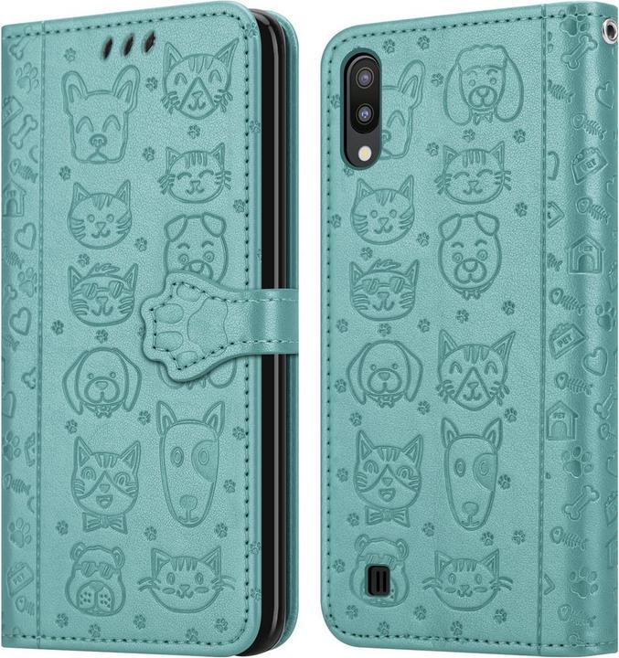 Actual product image Cadorabo Book Dogs & Cats Cover (HTC One M10, Samsung Galaxy A10)