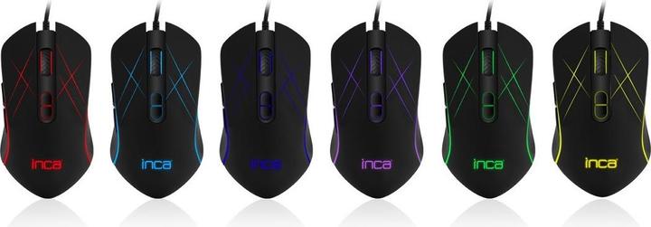 Image du produit Inca 6 LED Softwear/ Souris De Jeu Silencieuse (Filaire)