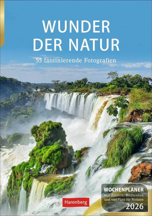 Immagine prodotto Harenberg Wunder der Natur Wochenplaner 2026 - 53 faszinierende Fotografien (Tedesco)