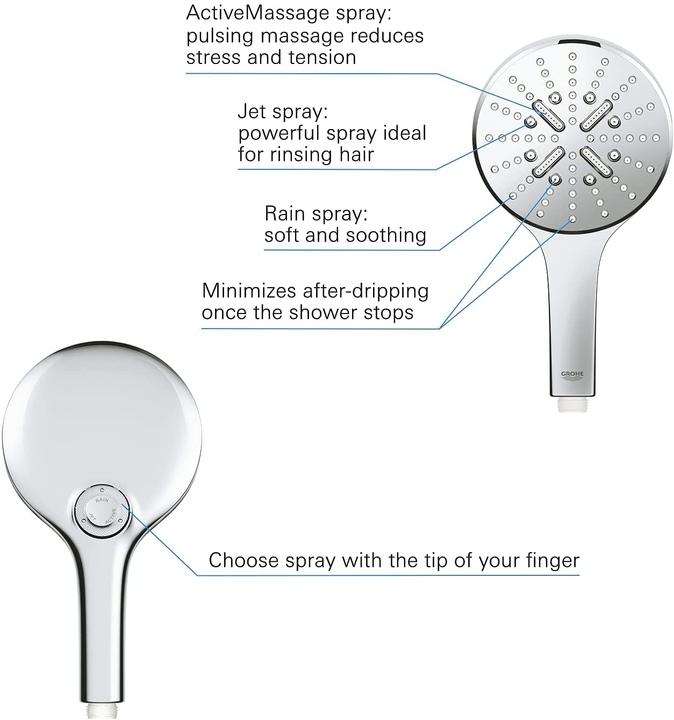 Image du produit Grohe Smartactive 130 (3 Types de jets, 12 l/min)