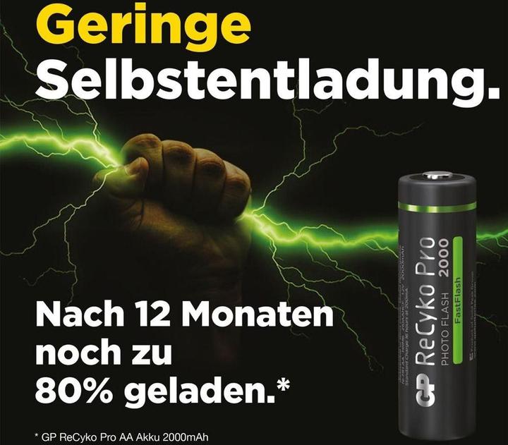 Immagine prodotto GP Batteries ReCyko Pro AA/Mignon (4 pz., AA, 2000 mAh)