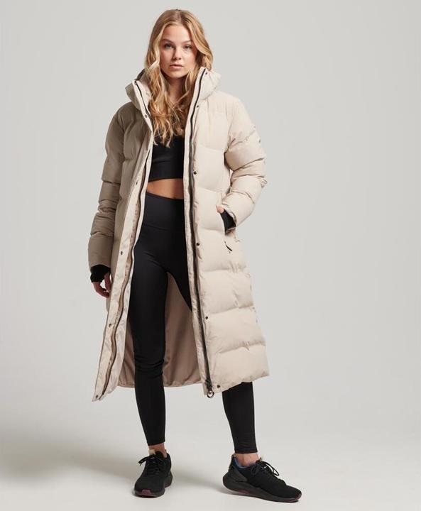 Produktbild Superdry Lange Daunenjacke mit Kapuze, Damen (M)
