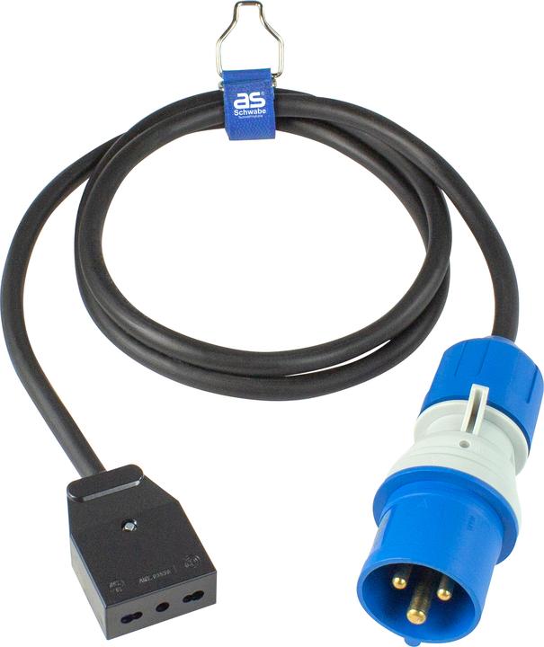 As - Schwabe CEE-adapterkabel Italiaanse standaard type L (CEE 7/3, CEE 7/3)