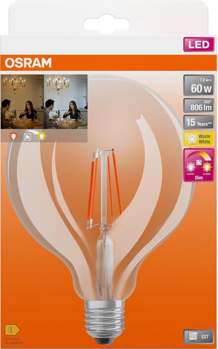 Immagine prodotto Osram Stella+ Globo (E27, 7 W, 806 lm, 1 x, E)
