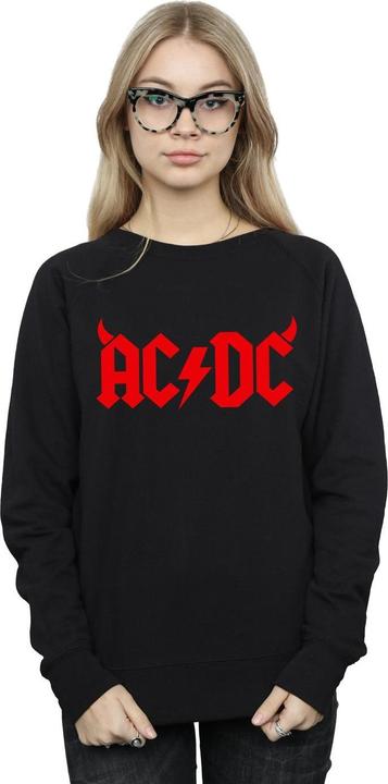 Actual product image AC/DC Womens/Ladies Horns Logo Sweatshirt (XL)