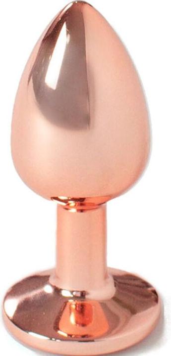 Productafbeelding Secret play Metalen Buttplug Rood Goud Klein Maat 7 cm