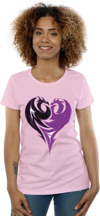 Actual product image Disney Womens/Ladies The Descendants Dragon Heart Cotton T-Shirt (XL)