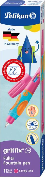 Produktbild Pelikan Füllhalter Griffix 820257 lovely pink, Linkshänder (Lovely pink, 1 x)