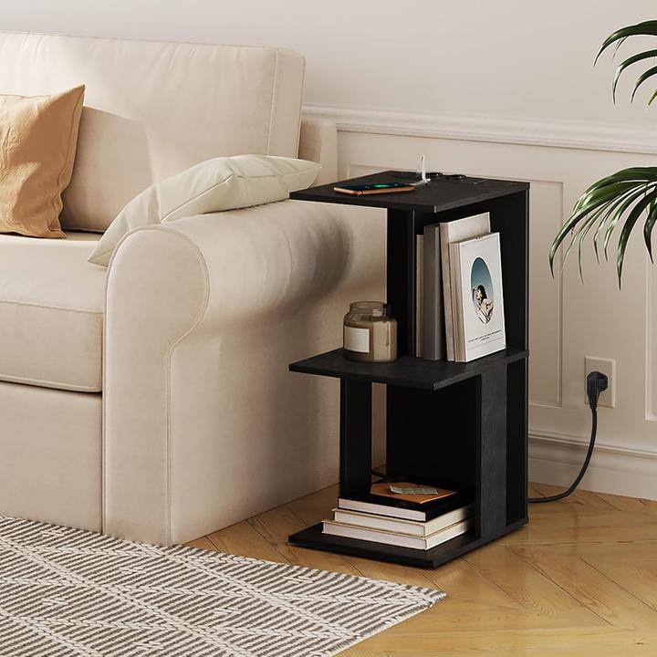 Image du produit Mahancris C-förmiger Couchtisch mit Ladestation