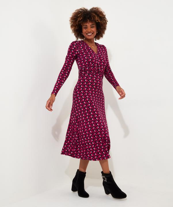 Actual product image Joe Browns Geometric Midi Jersey Dress (36)
