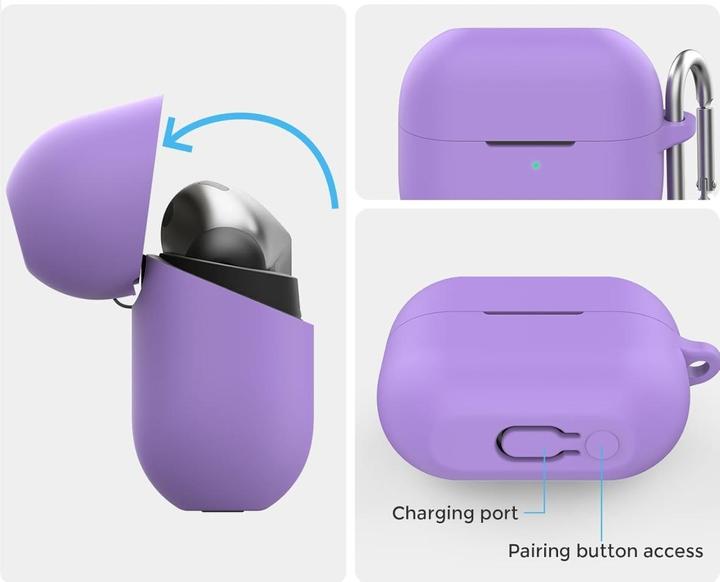 Produktbild Screenguard Samsung Galaxy Buds3 Pro Liquid Silicone Case Hülle mit Karabiner