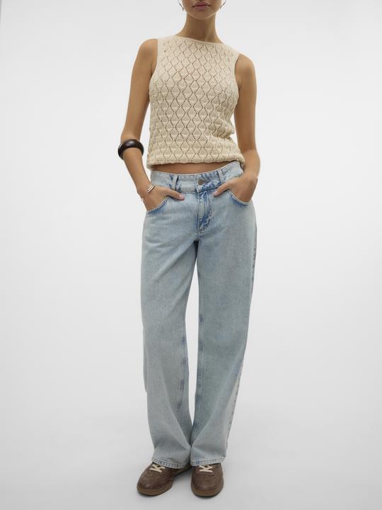 Produktbild Vero Moda VMRANCY Mid Rise Weiter Beinschnitt Jeans Weit geschnitten (W29/L32)