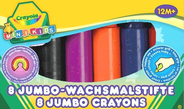 Image du produit Crayola Crayons de cire Jumbo (Multicolore, 8 x)