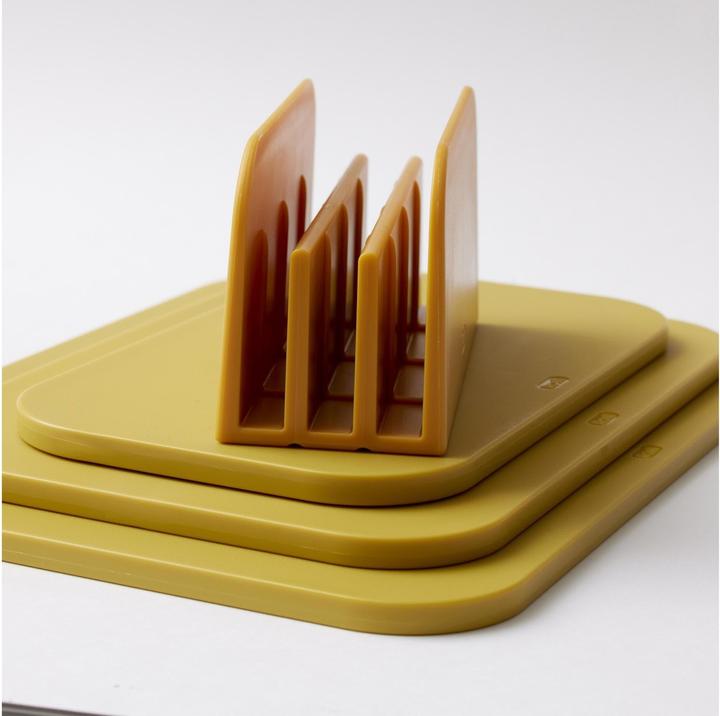 Actual product image Rosti Choptima 3-piece cutting board set, curry