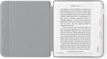 Image du produit Kobo N418-AC-GY-O-PU Housse de protection pour lecteur de livre électronique (7 pouces) Folio (Libra 2)