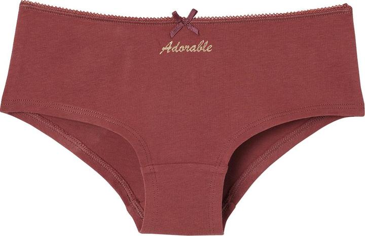 Image du produit Vertbaudet 7er-Pack Mädchen Shortys ADORABLE, Bio-Baumwolle (98, paquet de 7)