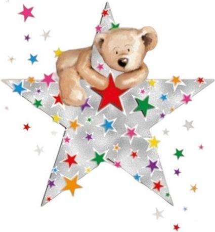 Actual product image Simon Elvin Star Good Luck Greetings Card (Pack of 6) (6 pcs.)