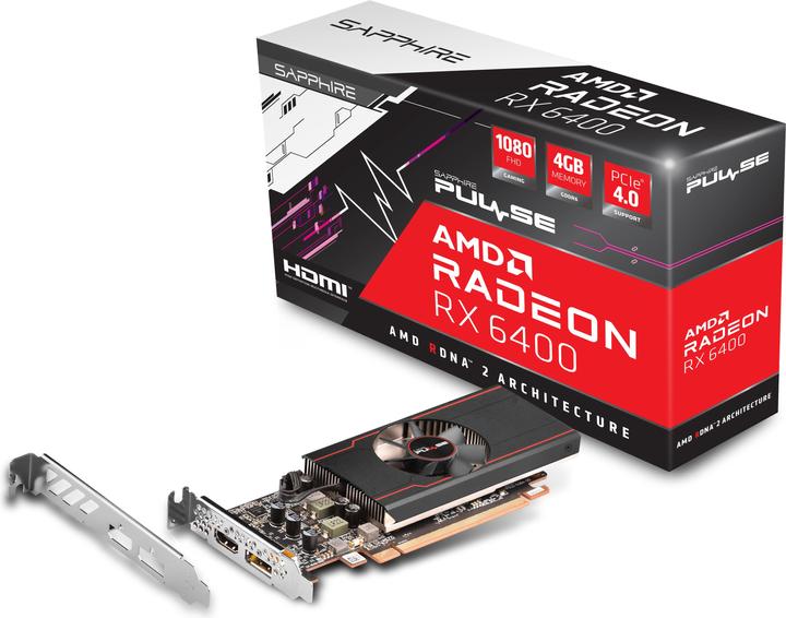 Actual product image Sapphire PULSE AMD Radeon RX 6400 GAMING (4 GB)