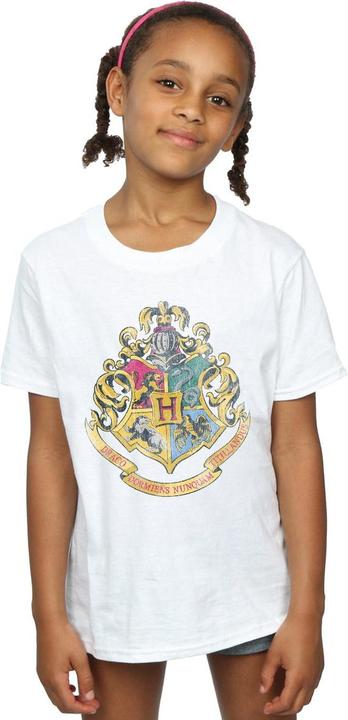 Actual product image Girls Hogwarts Crest Cotton T-Shirt (152, 158)
