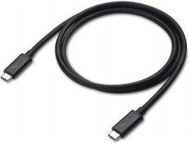 DLH CABLE THUNDERBOLT 3 (40GB / S) USB-C TO USB-C LENGTH 70CM BLACK (0.70 m, USB 3.2)