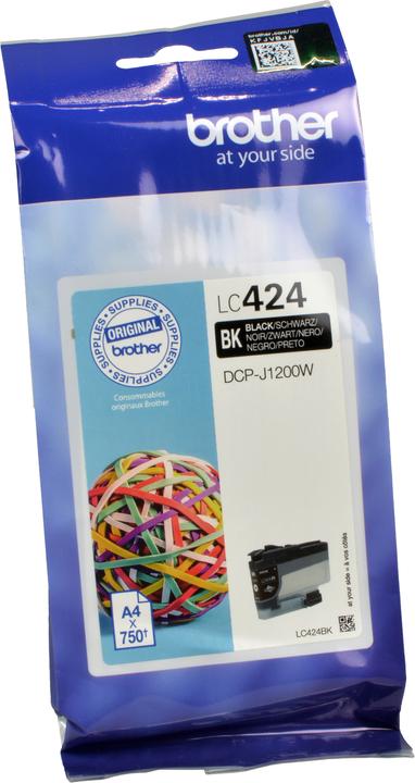 Actual product image Brother LC-424BK Ink Cartridge - Black (FC)