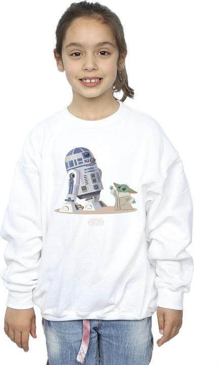 Produktbild Star Wars The Mandalorian R2D2 And Grogu Sweatshirt Mädchen (104)