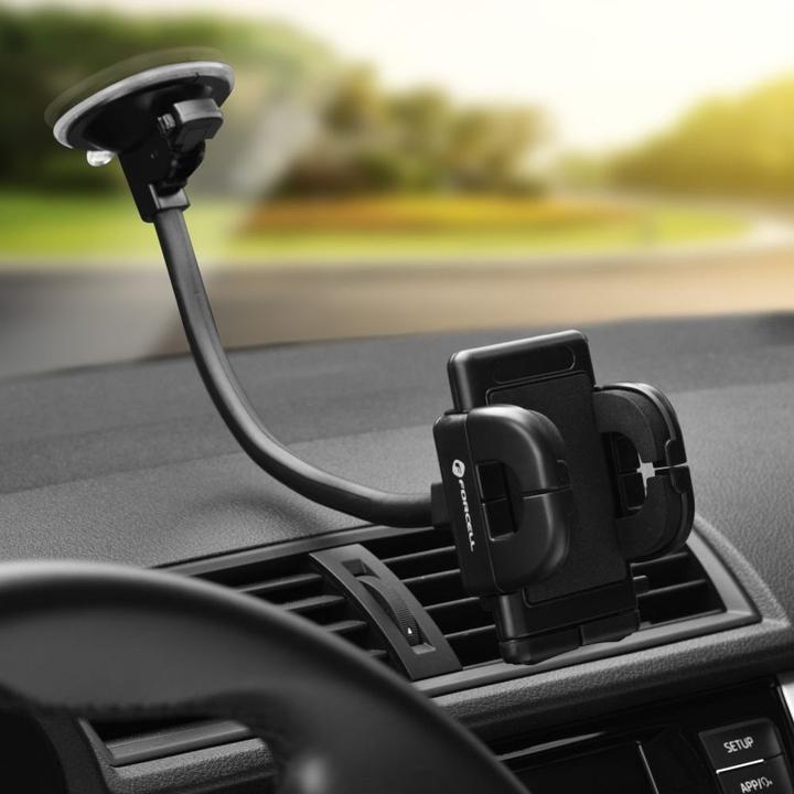 Immagine prodotto Forcell Stylus F-GRIP Regular 27 cm supporto per auto per parabrezza / cruscotto / bocchetta d'aria nero
