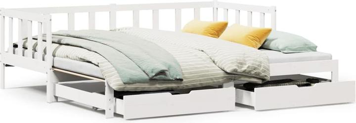 Actual product image VidaXL Extendable day bed with drawers (90 x 200 cm)