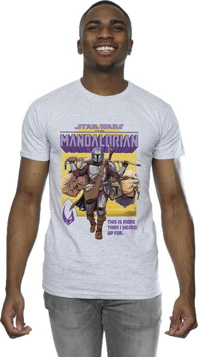 Image du produit Star Wars - T-shirt THE MANDALORIAN MORE THAN SIGNED UP FOR - Homme (4XL)