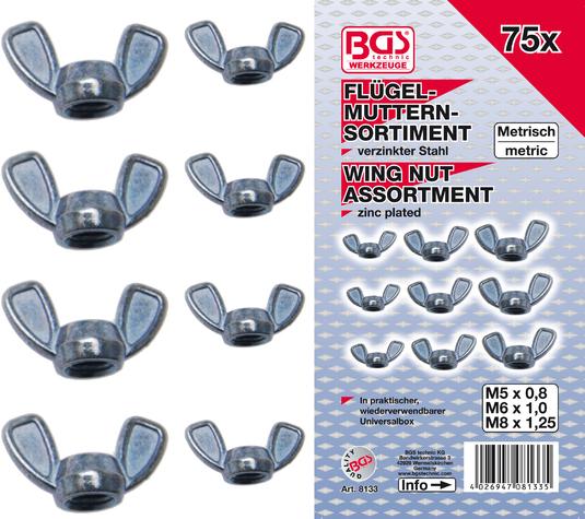 Immagine prodotto BGS Assortimento dadi a farfalla 75 pz.